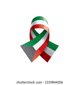 Kuwait flag, vector illustration on a white background