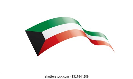 Kuwait flag, vector illustration on a white background