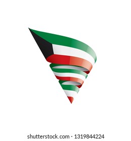 Kuwait flag, vector illustration on a white background