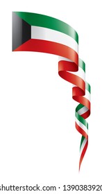Kuwait flag, vector illustration on a white background