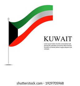 Kuwait FLAG Vector Template Design Illustration