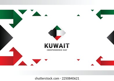 Kuwait Independence Day Background Elegant Design