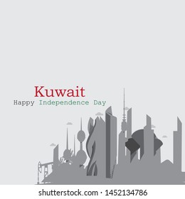 Kuwait Independence Day, can be used for greeting card or poster