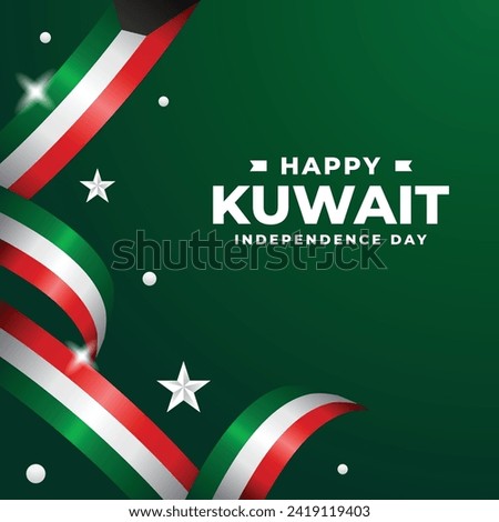 kuwait independence day design illustration collection