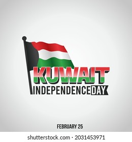 Kuwait Independence Day Vector Illustration. Suitable for greeting card, poster and banner.