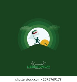 Kuwait Liberation Day. Liberation Day Day creative Design for social media post