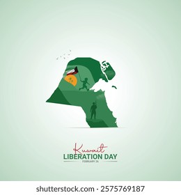 Kuwait Liberation Day. Liberation Day Day creative Design for social media post