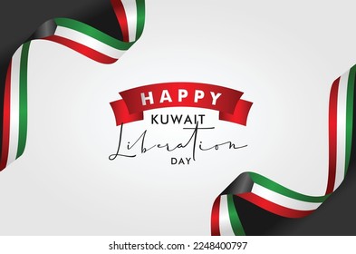 Design-Hintergrund des Kuwait Liberation Day