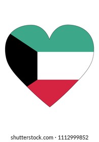 Kuwait Love Flag