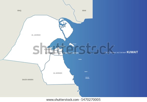 capital of kuwait map