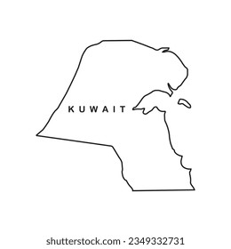 KUWAIT map icon vector illustration symbol design