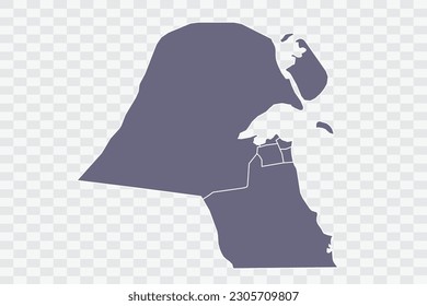 Kuwait Map pewre Color en archivos de calidad de fondo blanco Png
