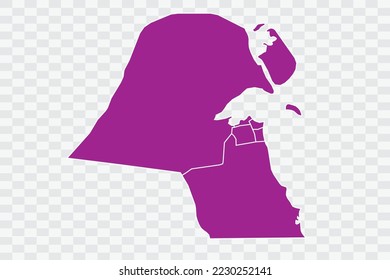 Kuwait Map rosa Farbe auf weißem Hintergrund Qualitätsdateien Farbe (a50099) png