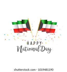 Kuwait National Day Background.