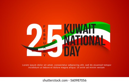 Kuwait  National Day Background.