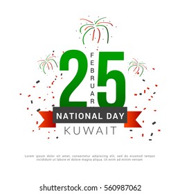 Kuwait  National Day Background.