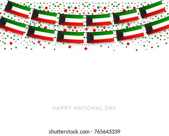 Kuwait National Day Background.