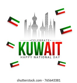 Kuwait National Day Background.