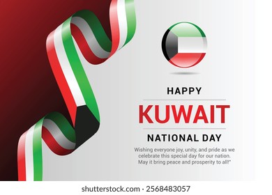 Kuwait national day banner design