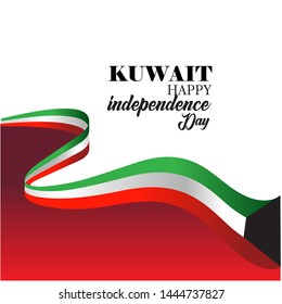 Kuwait National Day Celebration Vector Illustration