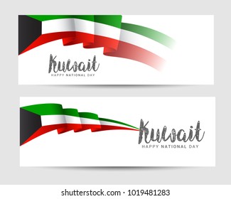 Kuwait National Day Header Or Banner Background.