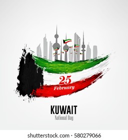 Kuwait national day on February 25 th , Happy independence day,