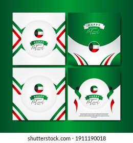 Kuwait National Day Vector Design Template Background