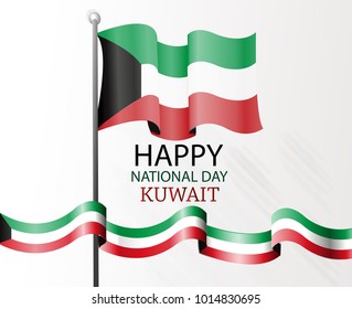 kuwait national day vector illustration celebration 25-26 February.