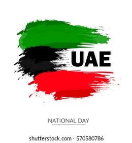 Kuwait National Day, Vector Illustration based on Kuwait Flag on grungy bakground.