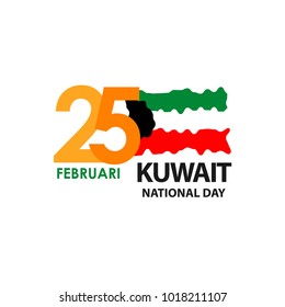 Kuwait National Day Vector Template Design 