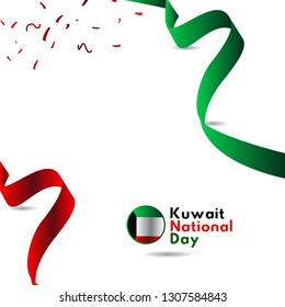Kuwait National Day Vector Template Design Illustration