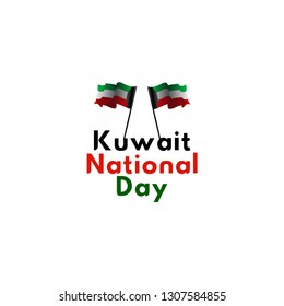 Kuwait National Day Vector Template Design Illustration