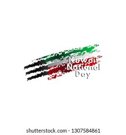 Kuwait National Day Vector Template Design Illustration