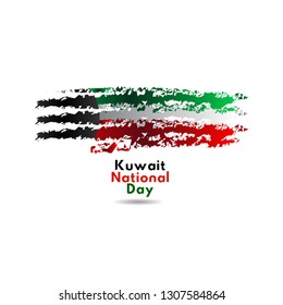 Kuwait National Day Vector Template Design Illustration