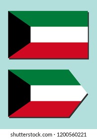 Kuwait national flag 