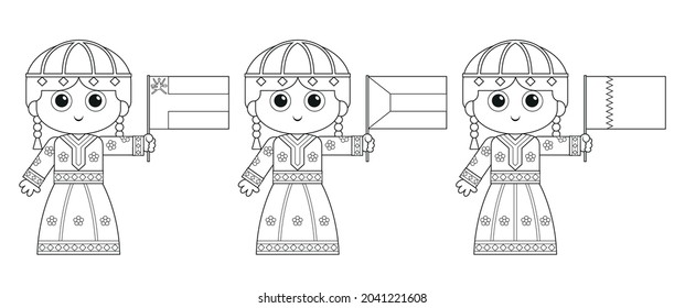 Kuwait , Oman and Qatar National Day Celebration , coloring page activity 
