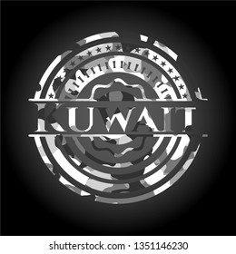 Kuwait on grey camo pattern