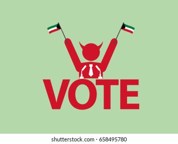Kuwait Podium Corrupt Politician Election