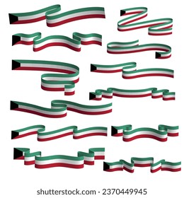 elemento vector de la bandera de kuwait