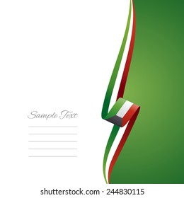 Kuwait right side brochure cover vector
