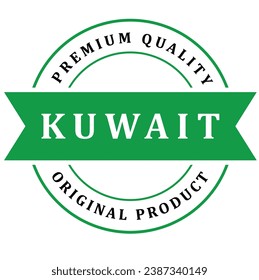Kuwait. The sign premium quality. Original product. Framed with the flag of the country