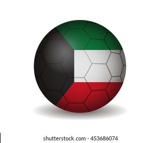 Kuwait Soccer Ball Stock Vector (Royalty Free) 453686074 | Shutterstock