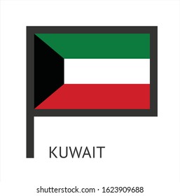 Kuwait symbol icon with a white background