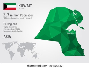 capital of kuwait map