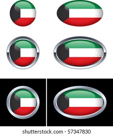 Kuwaiti Flag Buttons