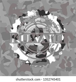 Kuwaiti on grey camouflage pattern