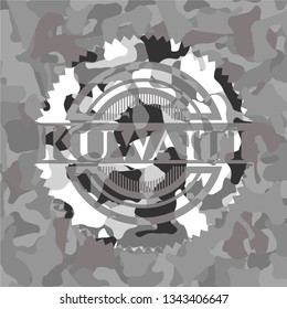 Kuwaiti on grey camouflaged pattern