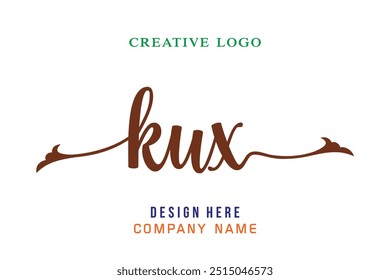 KUX  lettering logo is simple, easy to understand and authoritative