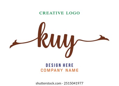 KUY  lettering logo is simple, easy to understand and authoritative