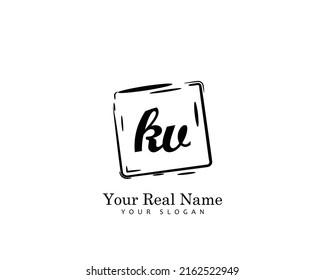 KV Initial beauty monogram logo Vektorgrafik
